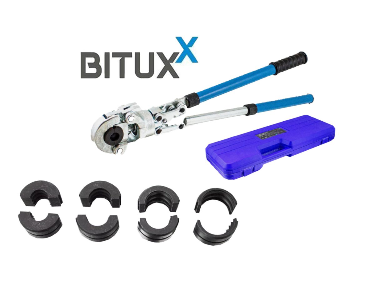 Profesionalus rankinis hidraulinis PEX vamzdžių presas – BITUXX®