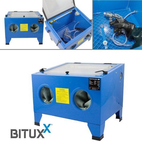 Profesionali stacionari kabininė smėliasrovė, 90 l – BITUXX®