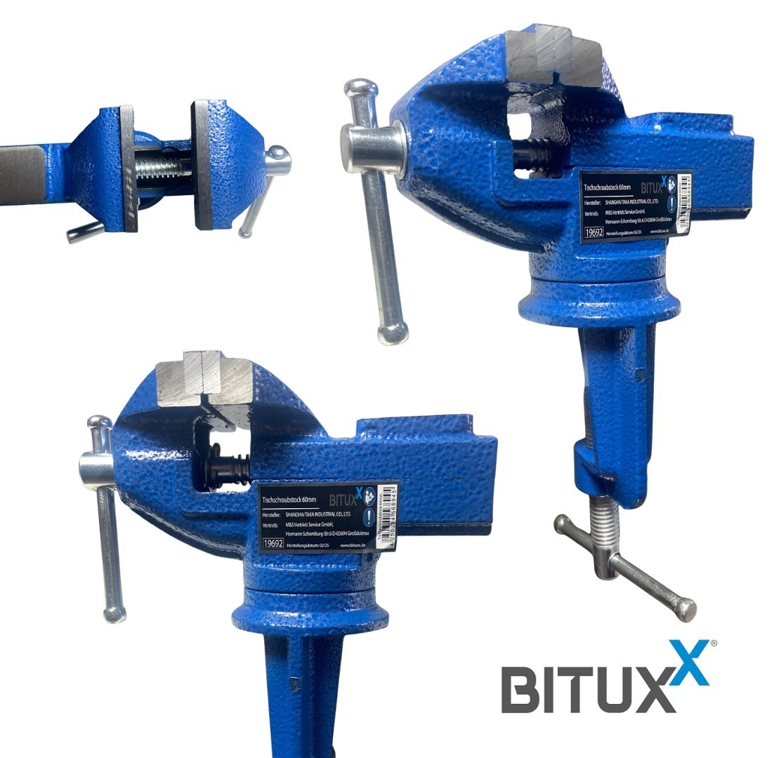 Profesionalus stalinis šaltkalvio spaustuvas, 50 mm, ketinis – BITUXX®