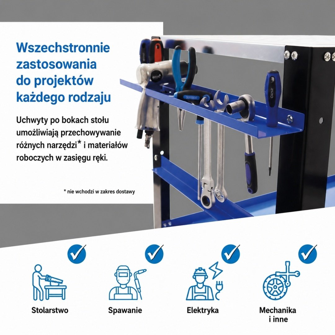 BITUXX mobilus suvirinimo ir montavimo darbastalis su ratukais, 250 kg – papildoma nuotrauka 1