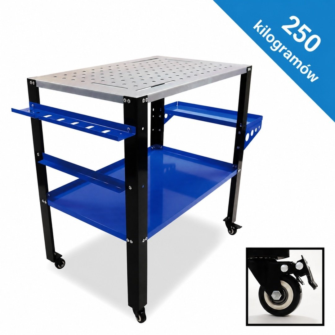 BITUXX mobilus suvirinimo ir montavimo darbastalis su ratukais, 250 kg – papildoma nuotrauka 2
