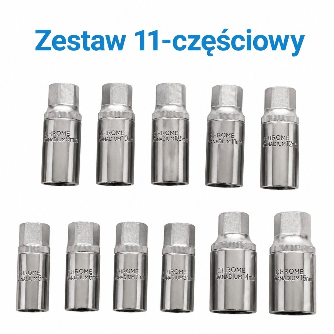 BITUXX profesionalus smeigių išsukiklių rinkinys, 11 dalių, 1/2″ – papildoma nuotrauka 3