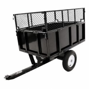 Savivartė sodo priekabėlė traktoriukui arba keturračiui, 300 kg, 114 × 76 cm – BITUXX®