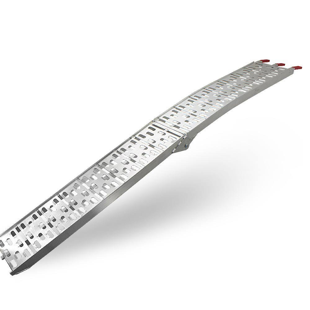 Plati aliumininė pakrovimo rampa, 340 kg, su švelniu nuolydžiu – BITUXX® – papildoma nuotrauka 2