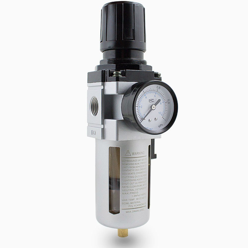 Suslėgto oro reduktorius su filtru ir manometru, 1/4″ – BITUXX® – papildoma nuotrauka 1