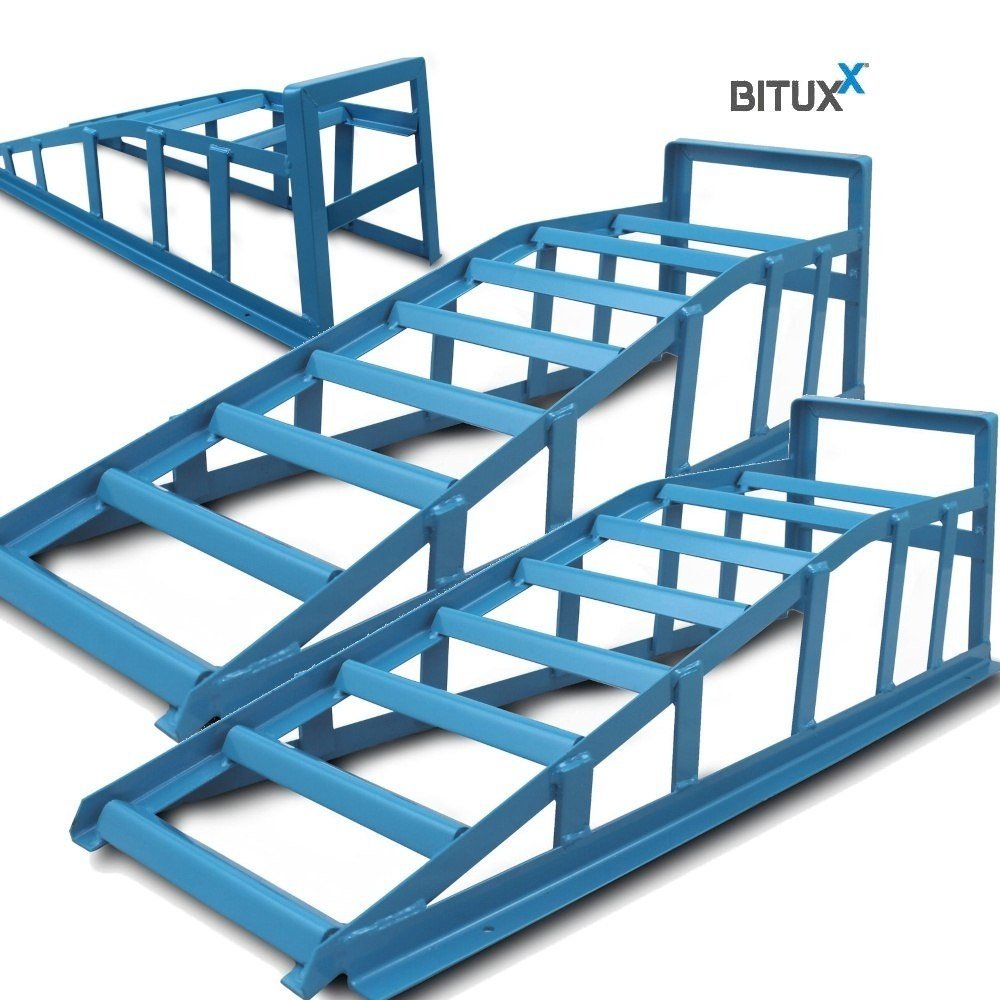 BITUXX tvirtų plieninių užvažiavimo rampų rinkinys, 2 vnt., 3000 kg – BITUXX®