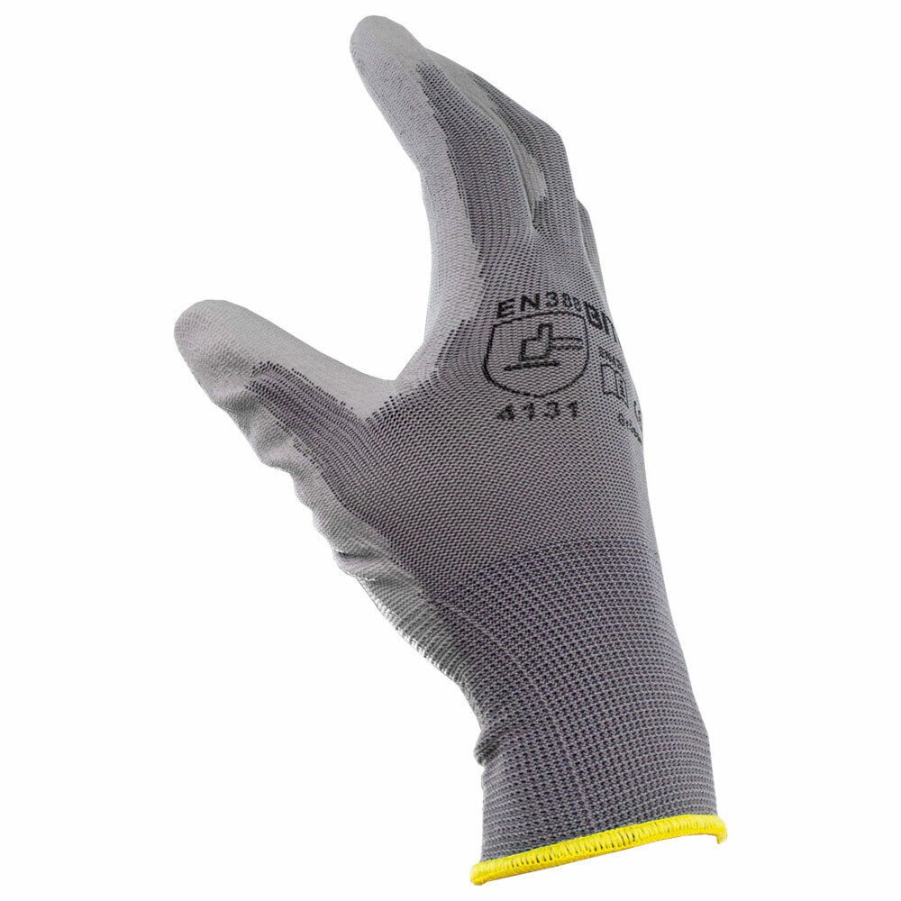 BITUXX unisex darbinės pirštinės su PU danga, M (8), 10 porų – BITUXX® – papildoma nuotrauka 2