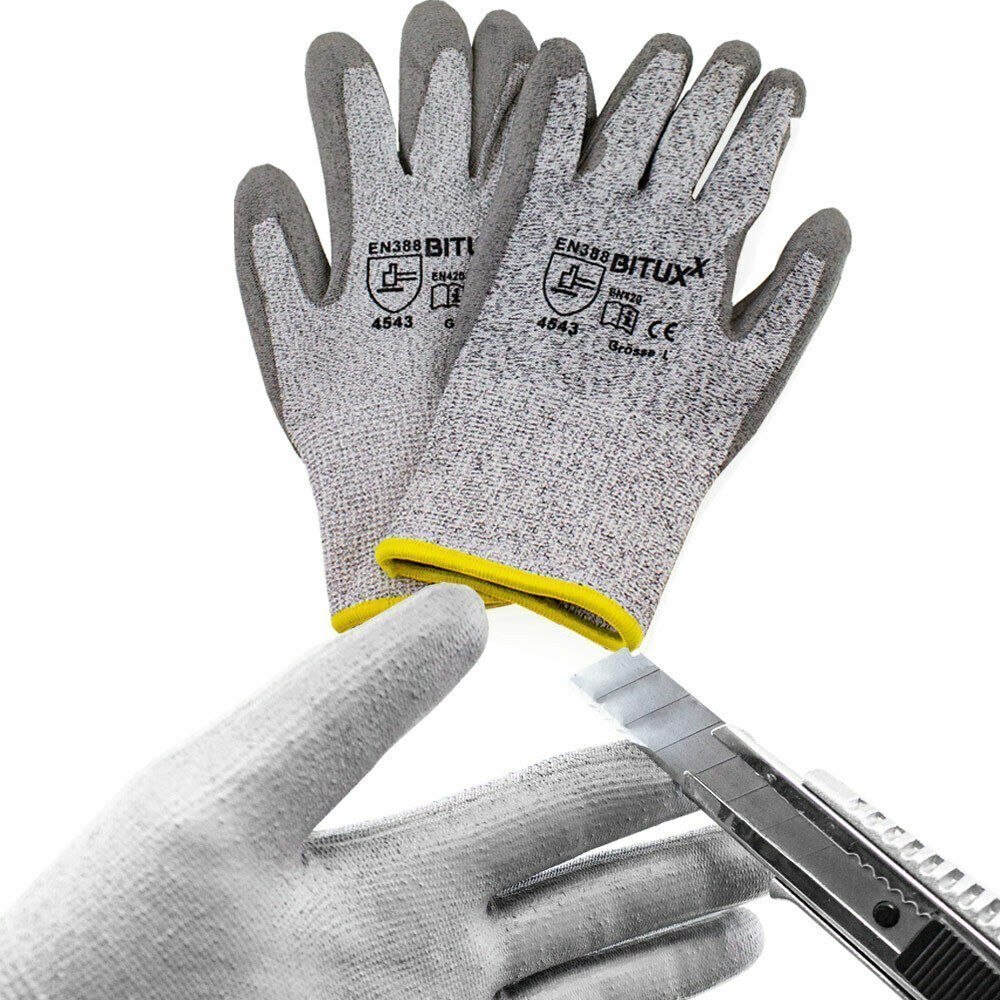 BITUXX HPPE audinio apsauginės pirštinės, L (9), 10 porų – BITUXX®
