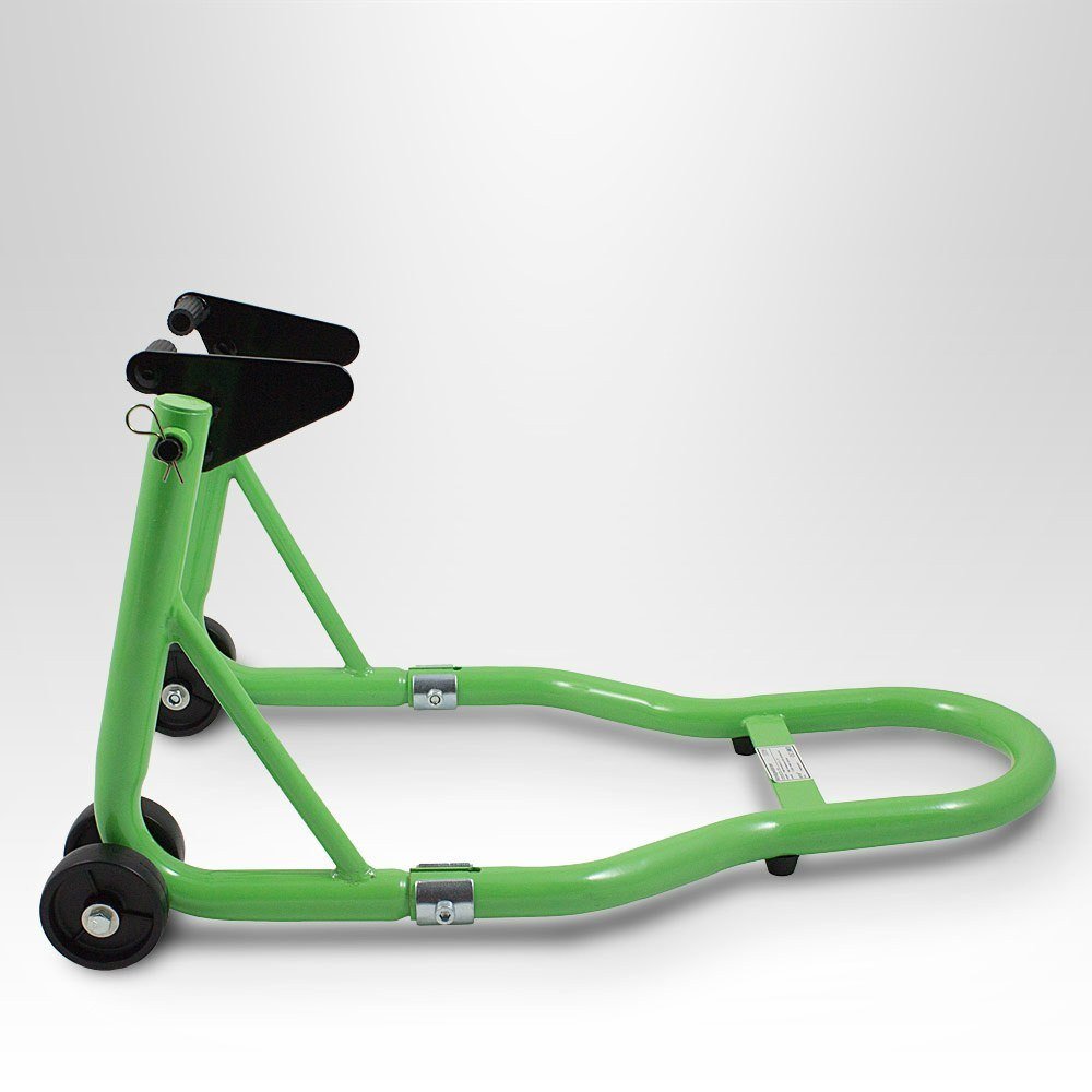Žalias motociklo priekinio rato serviso stovas, 250 kg – BITUXX® – papildoma nuotrauka 1
