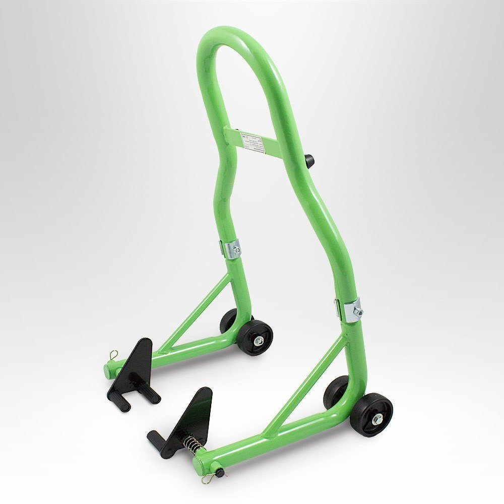 Žalias motociklo priekinio rato serviso stovas, 250 kg – BITUXX® – papildoma nuotrauka 2