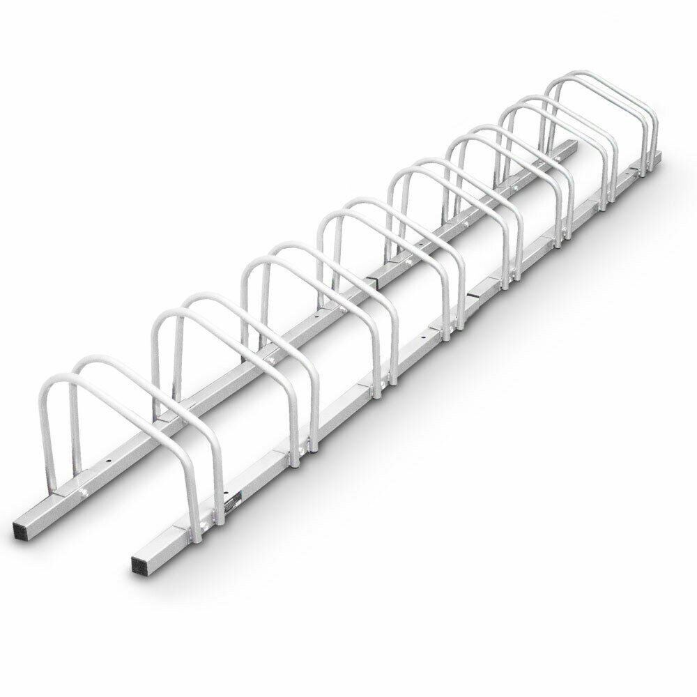 Tvirtas metalinis dviračių stovas, 8 vietų – BITUXX®