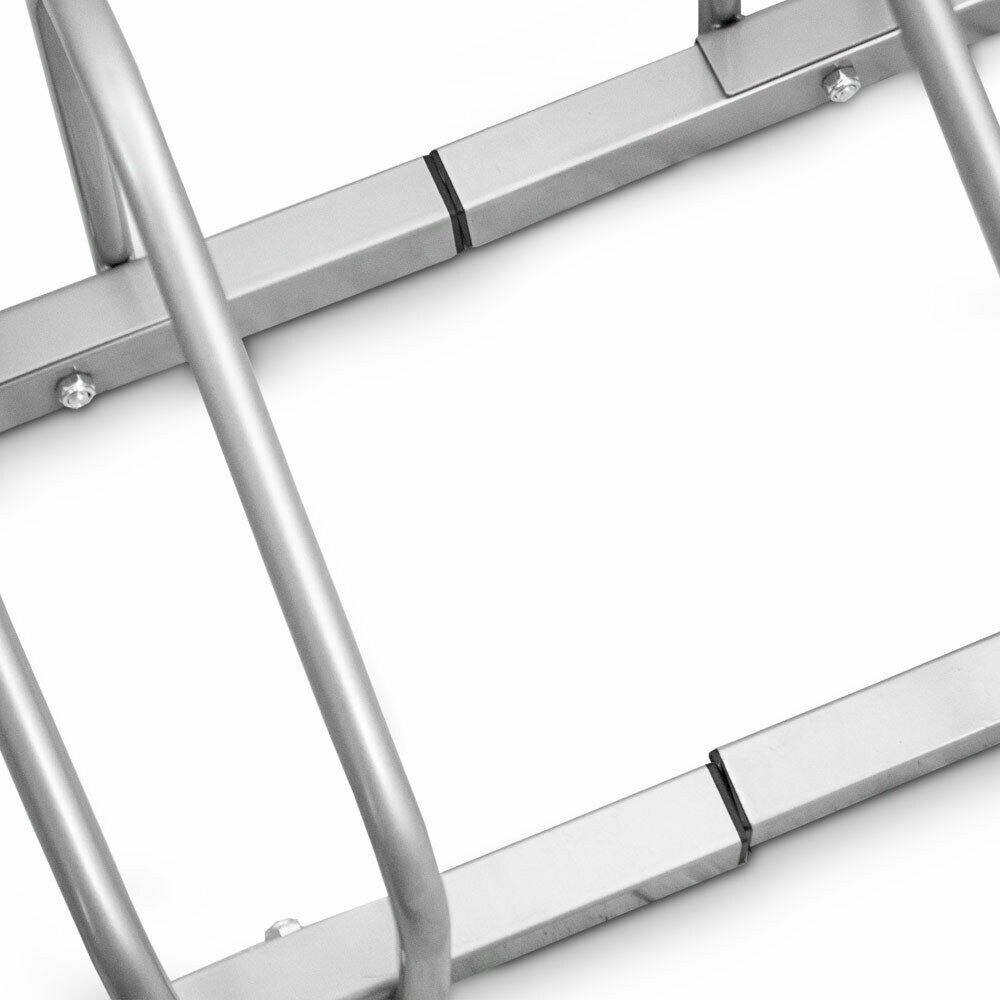 Tvirtas metalinis dviračių stovas, 8 vietų – BITUXX® – papildoma nuotrauka 1
