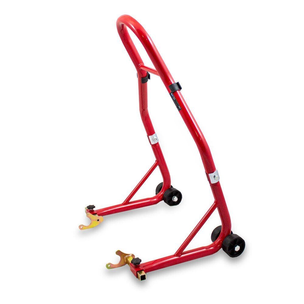 Raudonas motociklo galinio rato stovas-keltuvas, 200 kg, 21–34 cm – BITUXX® – papildoma nuotrauka 4