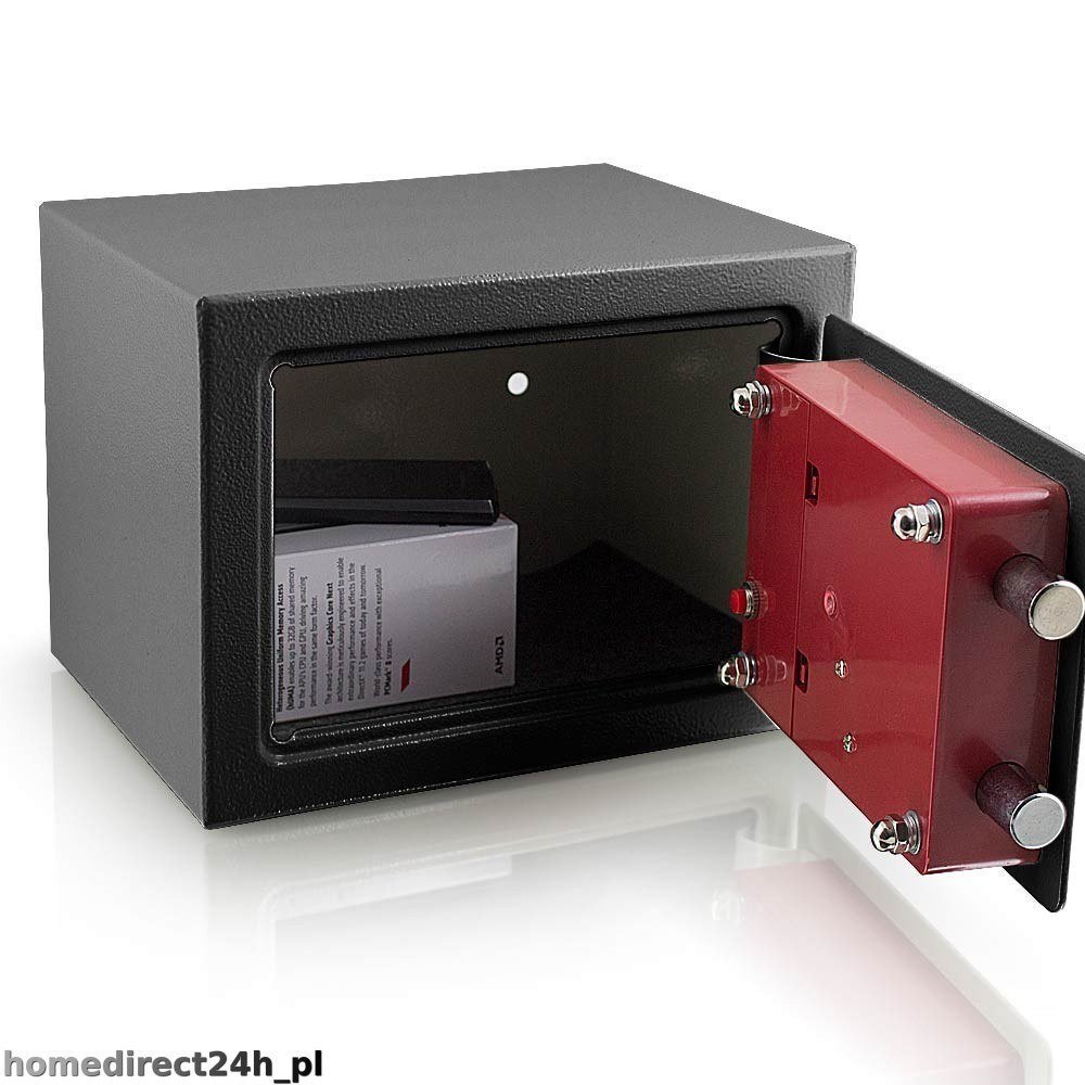 Grafito spalvos elektroninis seifas su PIN kodu – BITUXX® – papildoma nuotrauka 2