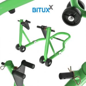 Žalias motociklo priekinio rato serviso stovas, 250 kg – BITUXX®