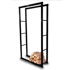 BITUXX aukštas metalinis malkų krepšys-stovas, 80 × 150 cm – BITUXX®
