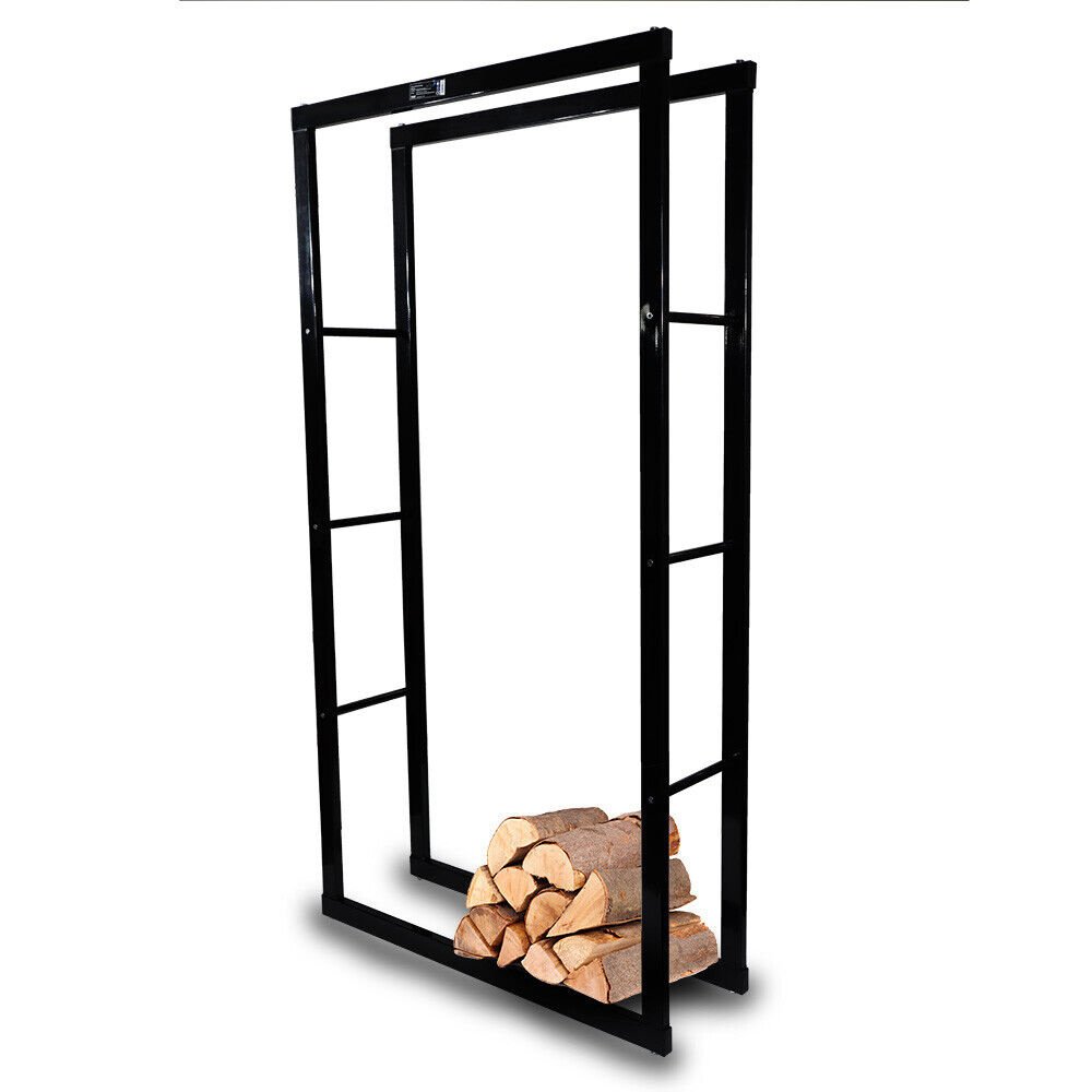 BITUXX aukštas metalinis malkų krepšys-stovas, 80 × 150 cm – BITUXX®