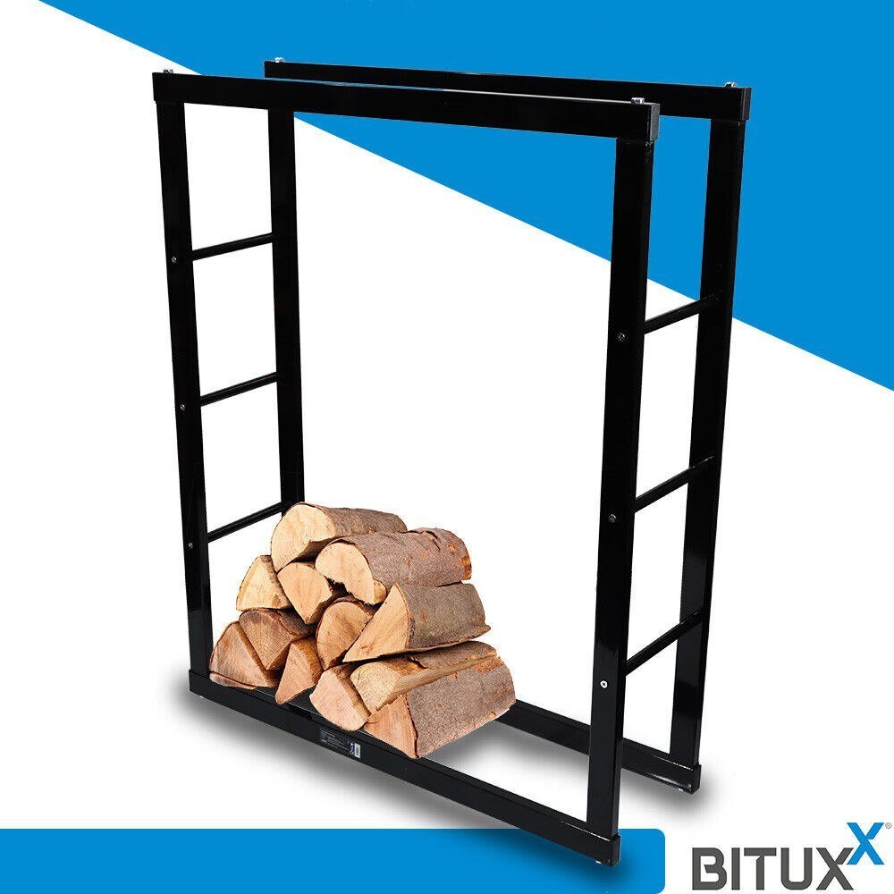 BITUXX aukštas metalinis malkų krepšys-stovas, 80 × 100 cm – BITUXX® – papildoma nuotrauka 2