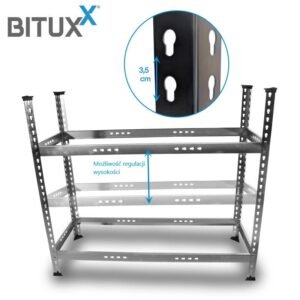 BITUXX automobilio ratų ir padangų laikymo stovas garažui, 150 kg