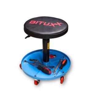 Sukama dirbtuvių kėdutė su pneumatiniu aukščio reguliavimu – BITUXX®