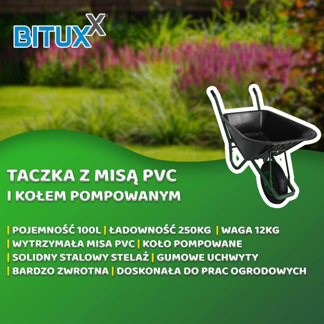 BITUXX sodo karutis su juodu PVC loviu ir pripučiamu ratu – BITUXX® – papildoma nuotrauka 1