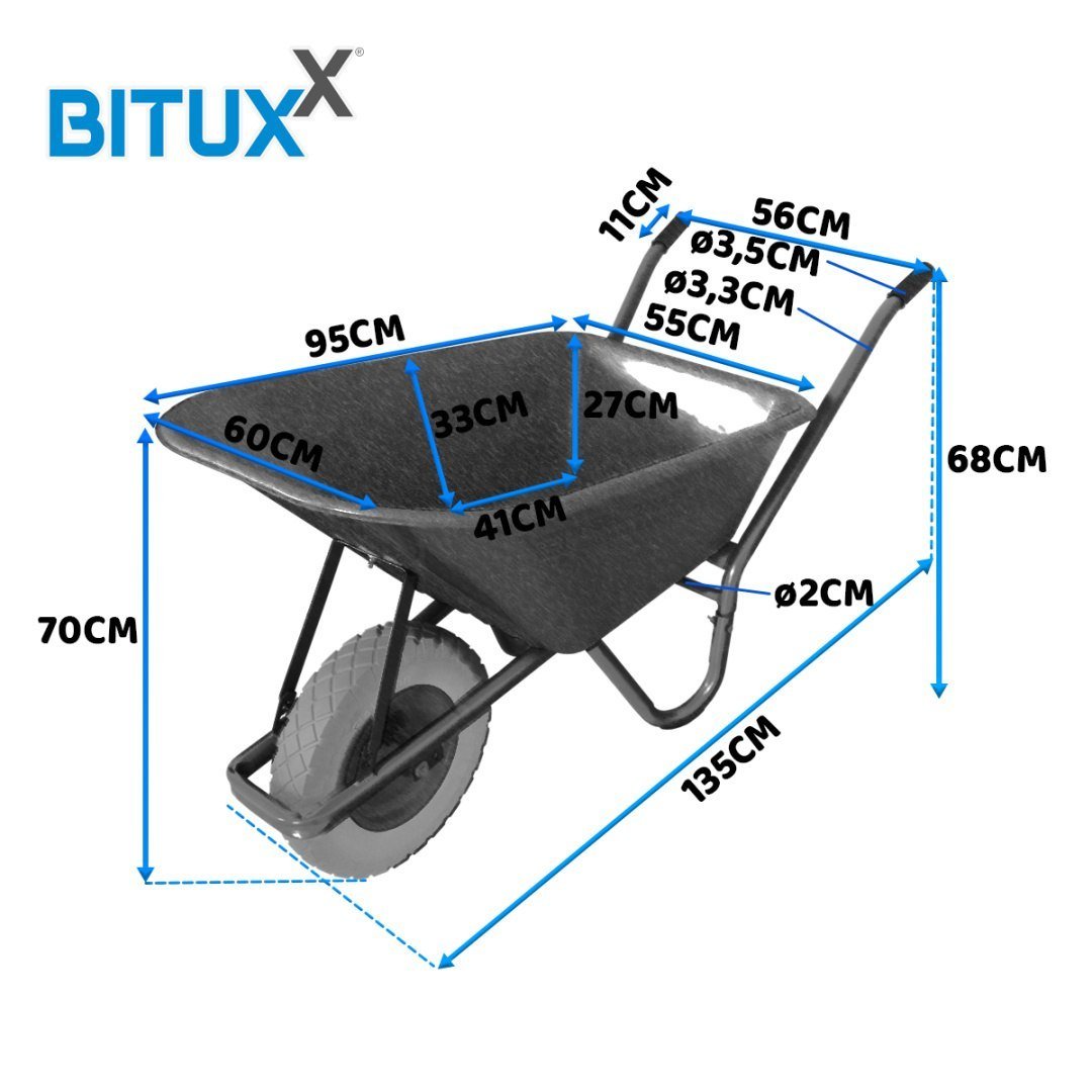BITUXX sodo karutis su juodu PVC loviu ir pripučiamu ratu – BITUXX® – papildoma nuotrauka 2