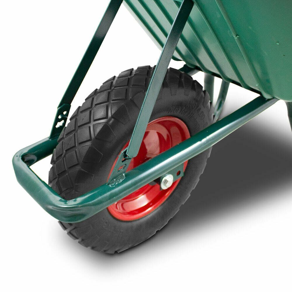 Statybinis sodo karutis su 100 l PVC loviu ir pilnaviduriu ratu, 250 kg – BITUXX® – papildoma nuotrauka 4