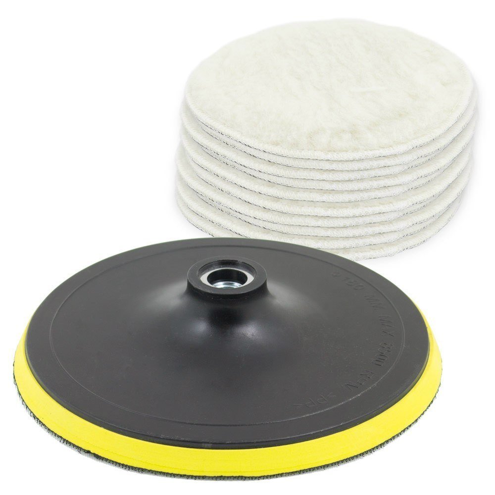 Poliravimo diskas 180 mm su 10 poliravimo užvalkalų – BITUXX®