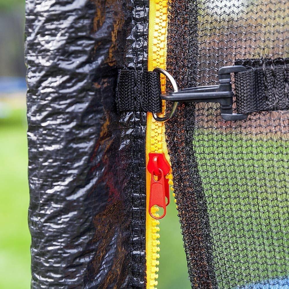 Batutas 305 cm su apsauginiu tinklu ir kraštų apsauga, 6 stulpai – BITUXX® – papildoma nuotrauka 4