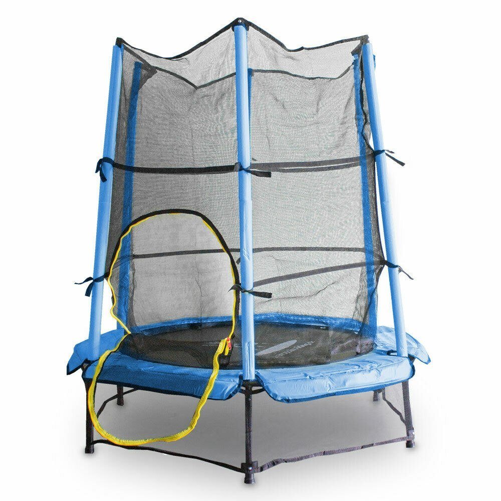 Tvirtas 140 cm vaikiškas batutas sodui ir terasai su apsauga – BITUXX® – papildoma nuotrauka 1