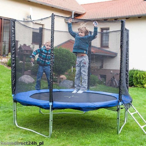 Didelis 250 cm sodo batutas su apsauginiu tinklu ir kopetėlėmis – papildoma nuotrauka 2