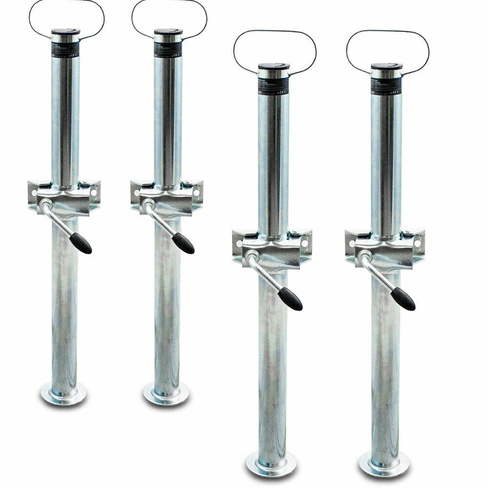 Priekabos / traliuko atramų su apkabomis rinkinys, 70 cm, 4 vnt., iki 1000 kg – BITUXX® – papildoma nuotrauka 1