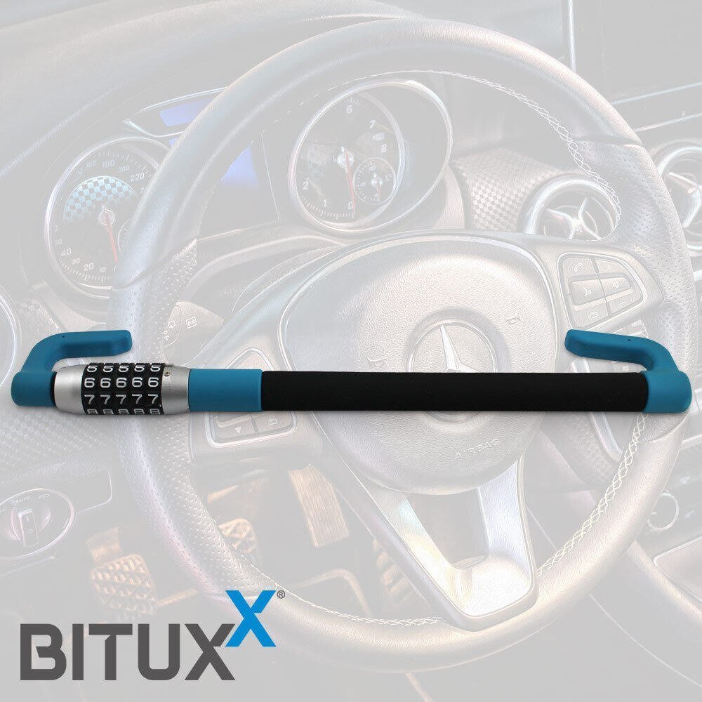 Universalus automobilio vairo blokatorius nuo vagystės su kodine spyna – BITUXX® – papildoma nuotrauka 2