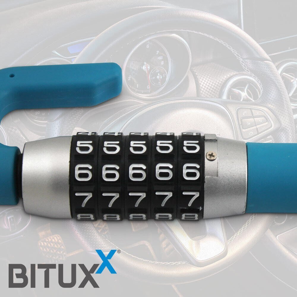 Universalus automobilio vairo blokatorius nuo vagystės su kodine spyna – BITUXX® – papildoma nuotrauka 3