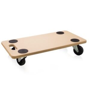 MDF platformos transportavimo vežimėlis su ratukais, 58 × 28,5 cm, 200 kg – BITUXX®