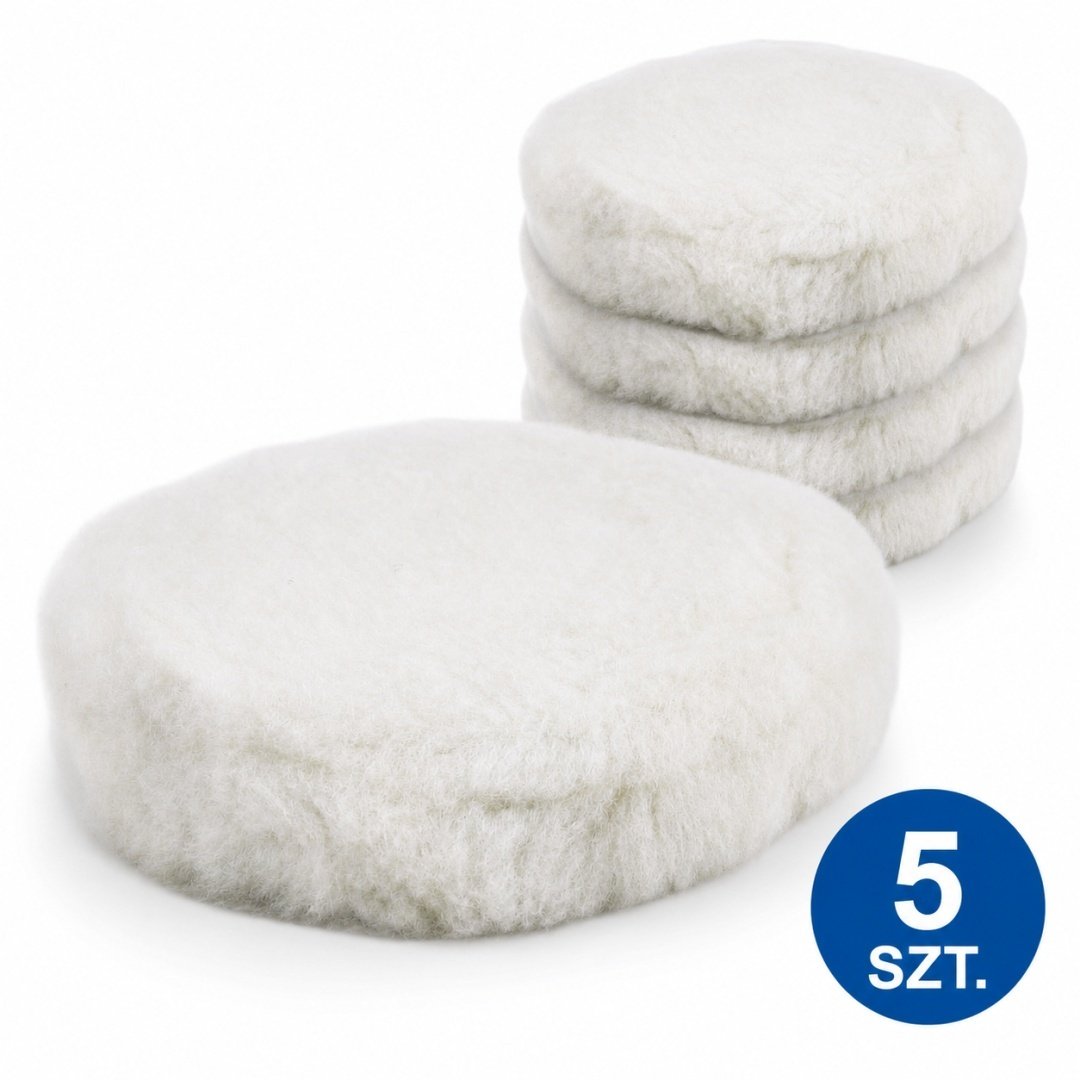 BITUXX vilnonių 180 mm poliravimo antgalių su lipuku rinkinys, 5 vnt. – BITUXX®