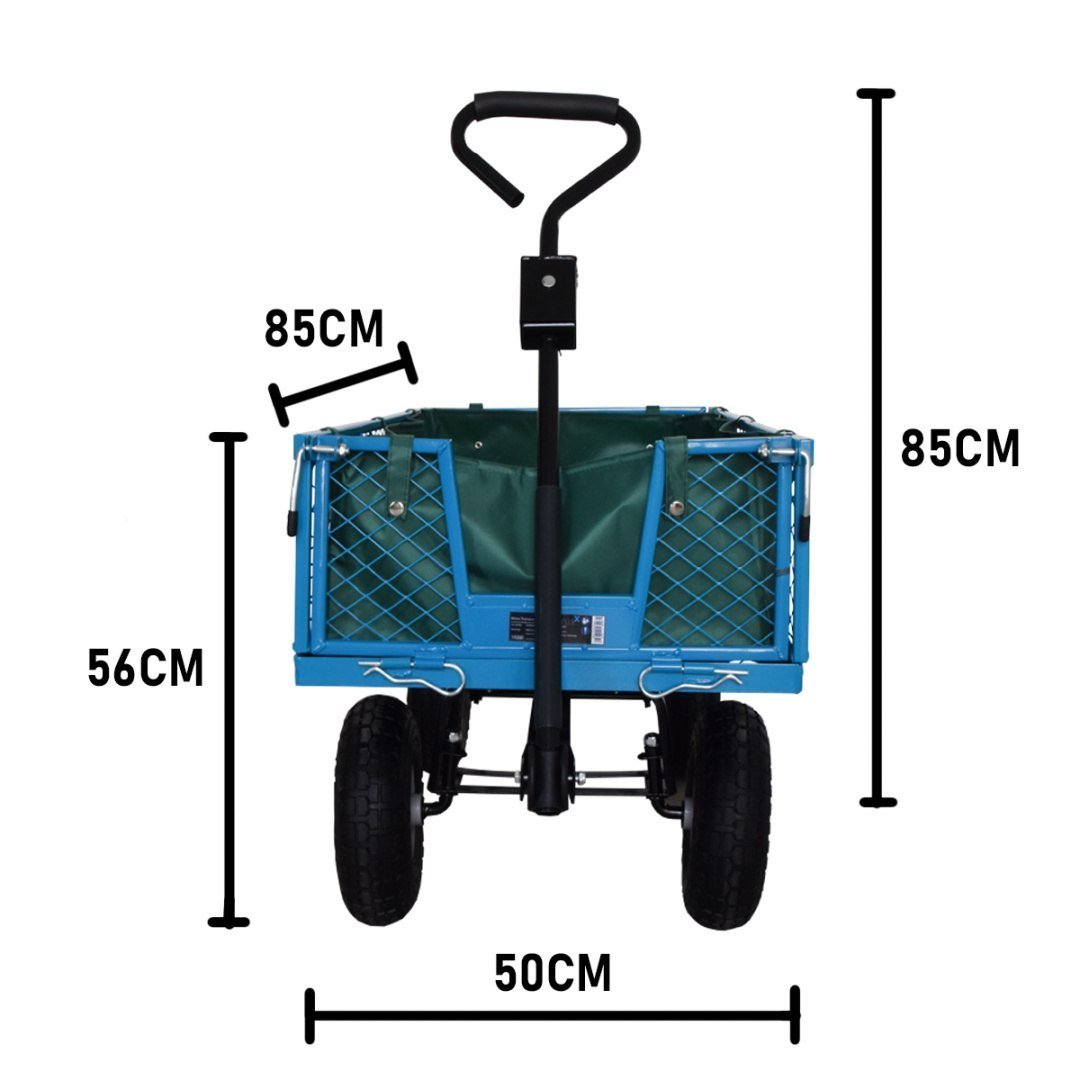 BITUXX sulankstomas sodo transportavimo vežimėlis 300 kg – BITUXX® – papildoma nuotrauka 2