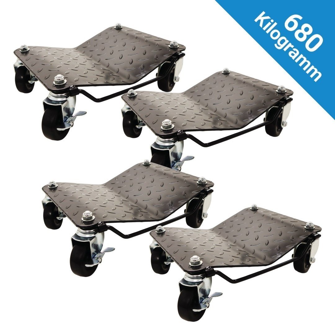 Automobilio manevravimo vežimėlių rinkinys BITUXX, 4 × 680 kg – papildoma nuotrauka 1