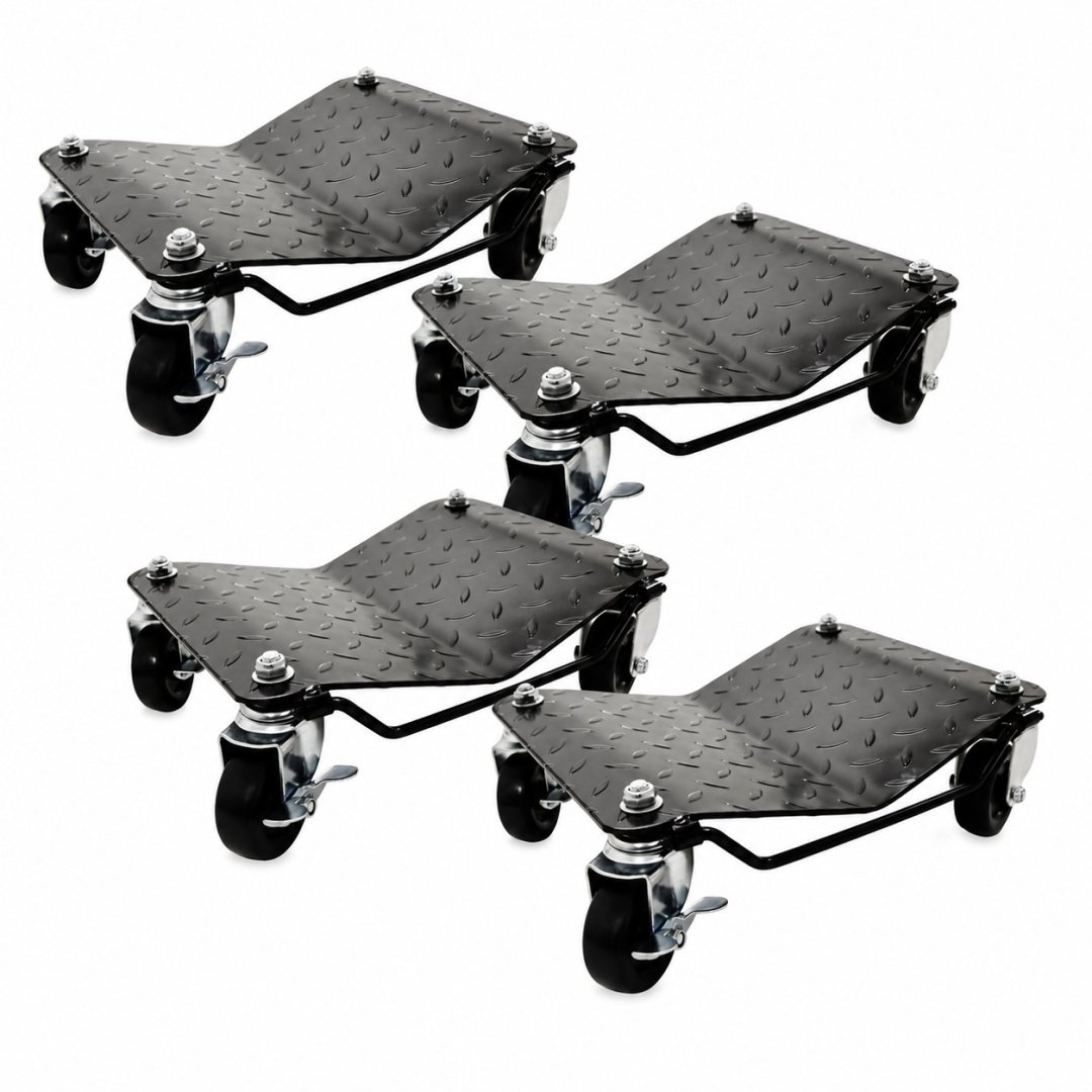 Automobilio manevravimo vežimėlių rinkinys BITUXX, 4 × 680 kg