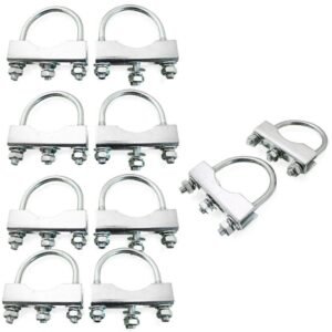 BITUXX apvalių U formos apkabų rinkinys 60 mm, 10 vnt. – BITUXX®