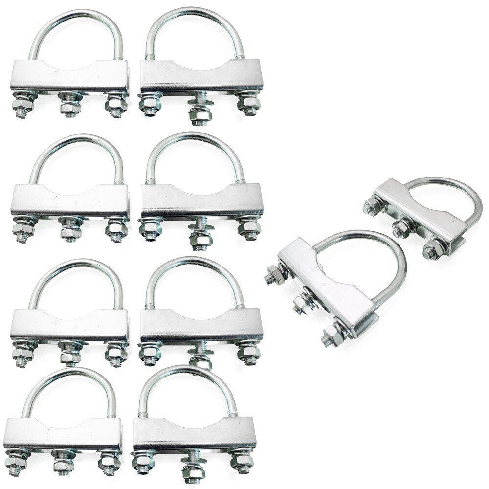 BITUXX apvalių U formos apkabų rinkinys 60 mm, 10 vnt. – BITUXX®