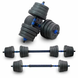 30 kg hantelių ir štangos rinkinys jėgos treniruotėms – LACESTONE