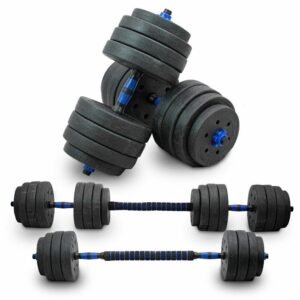 40 kg hantelių ir štangos rinkinys namų treniruotėms – LACESTONE