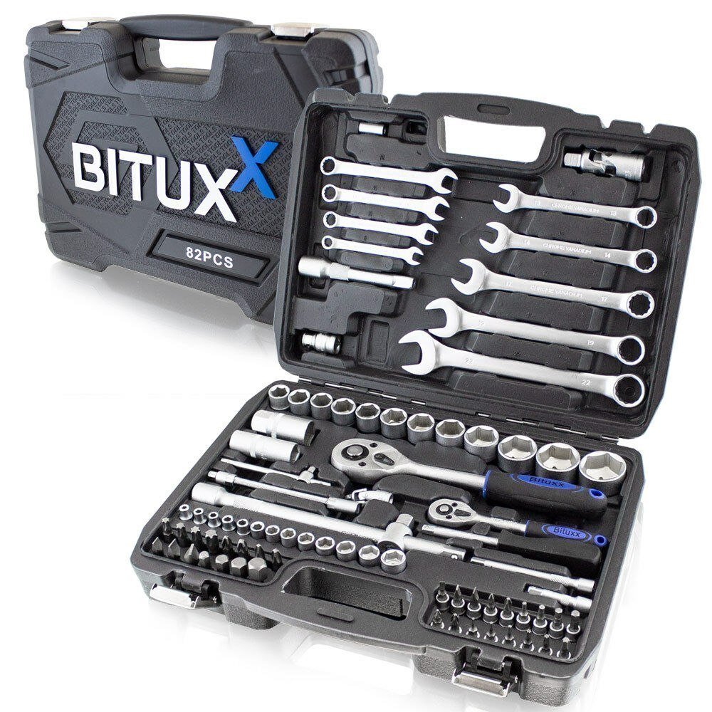 BITUXX 82 dalių galvučių ir TORX antgalių rinkinys lagamine – BITUXX® – papildoma nuotrauka 1