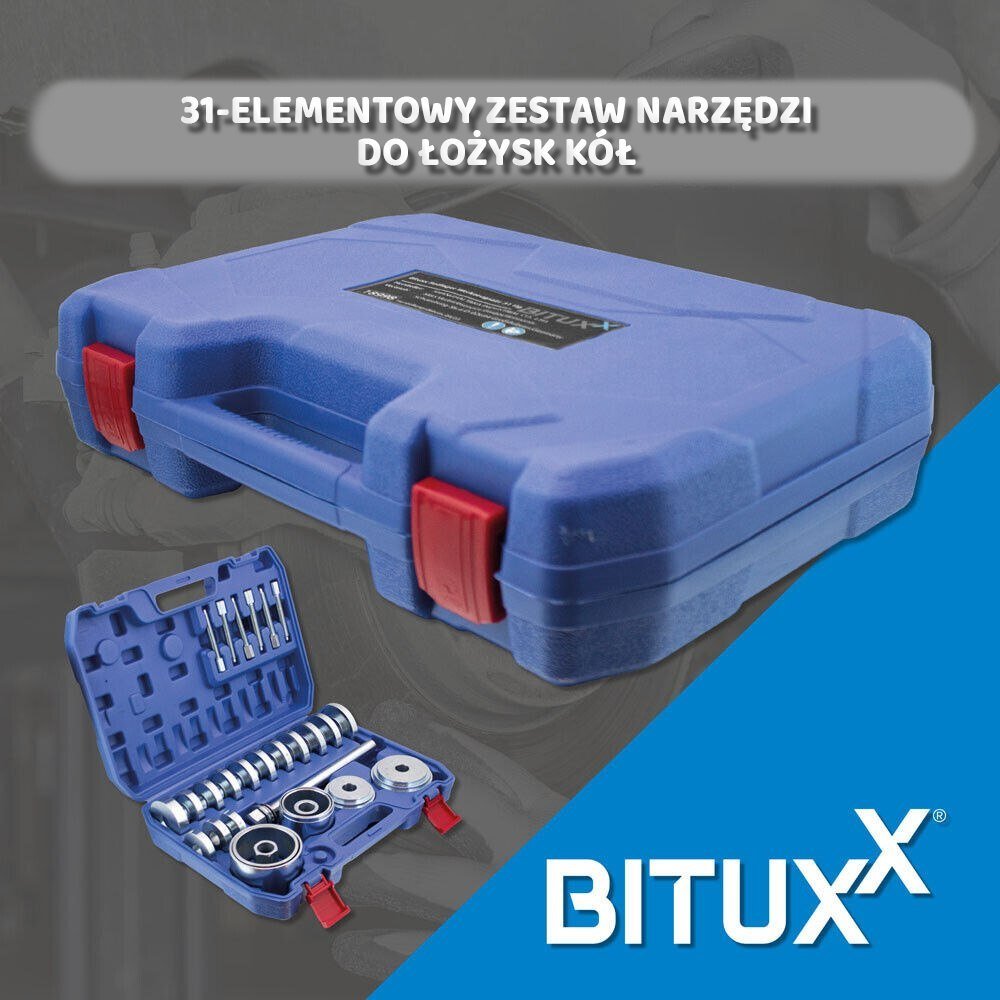 Ratų guolių, stebulių ir pavaros velenų įrankių rinkinys lagamine, 31 dalis – BITUXX® – papildoma nuotrauka 1