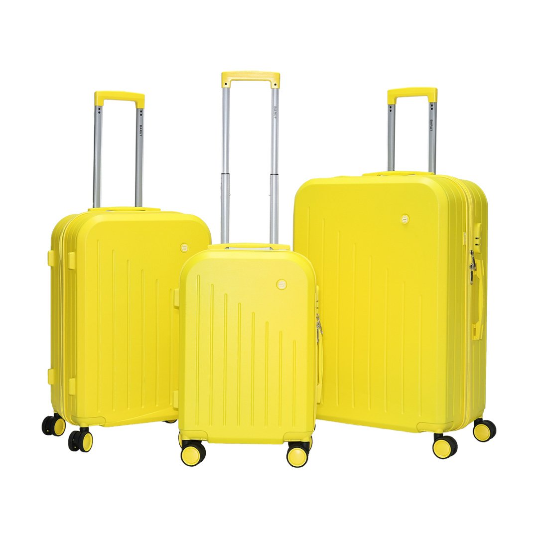 Geltonas Barut ABS lagaminų rinkinys XL/L/M su ratukais – papildoma nuotrauka 1