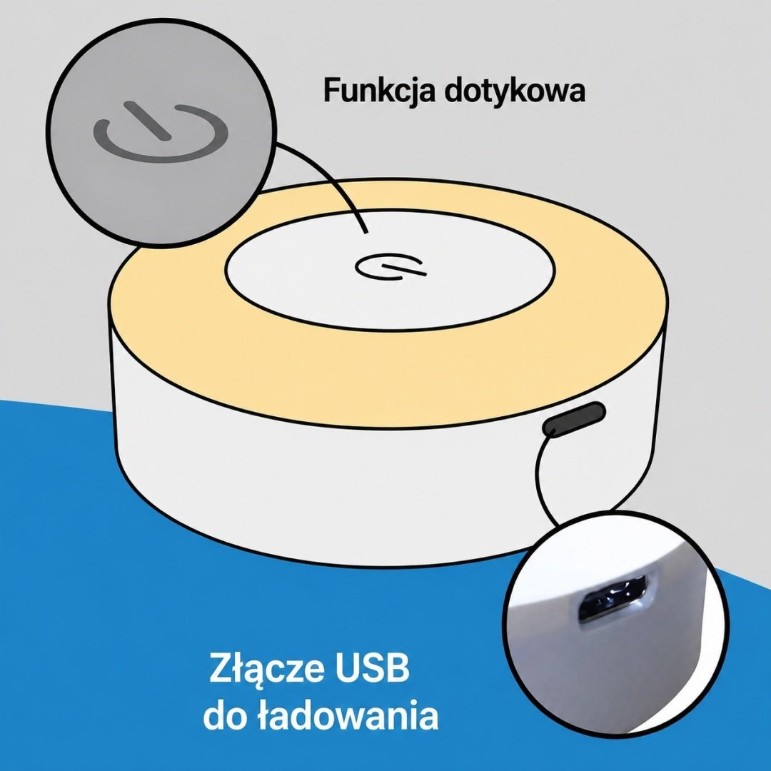 LED spintelių lemputės su jutikliniu valdymu ir USB, 10 vnt. – BITUXX® – papildoma nuotrauka 1