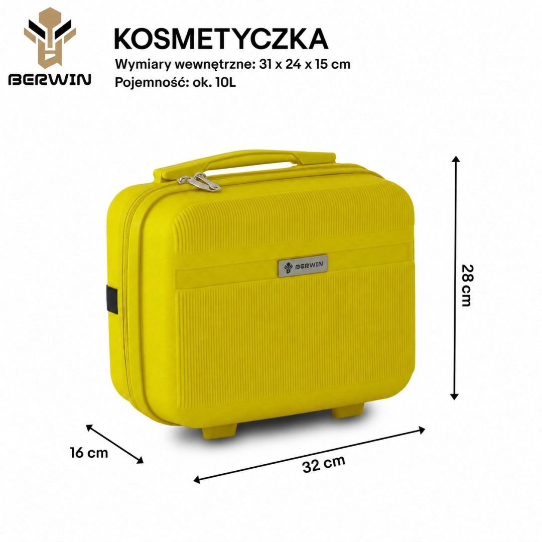 BITUXX 4 lagaminų su kosmetine rinkinys, TSA, SKU M19801 – papildoma nuotrauka 1
