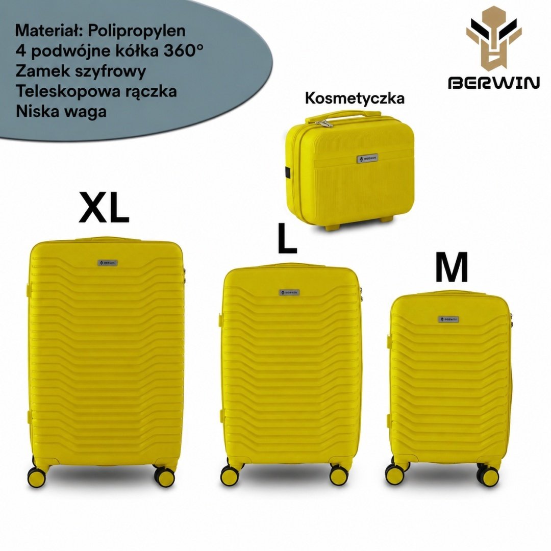 BITUXX 4 lagaminų su kosmetine rinkinys, TSA, SKU M19801 – papildoma nuotrauka 4