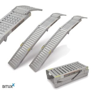 Sulankstomų plieninių pakrovimo rampų rinkinys, 2,2 t, 2 vnt. – BITUXX®